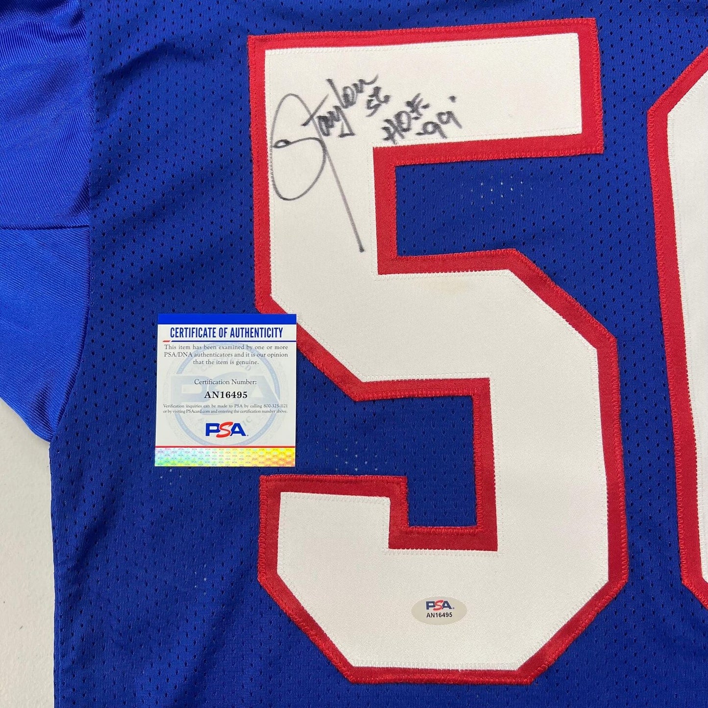 Lawrence Taylor Signed Jersey PSA/DNA New York Giants Autographed