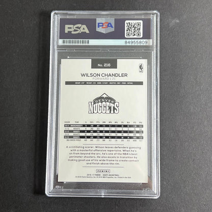 2016-17 Panini Hoops #216 Wilson Chandler Signed Card AUTO PSA Slabbed Nuggets