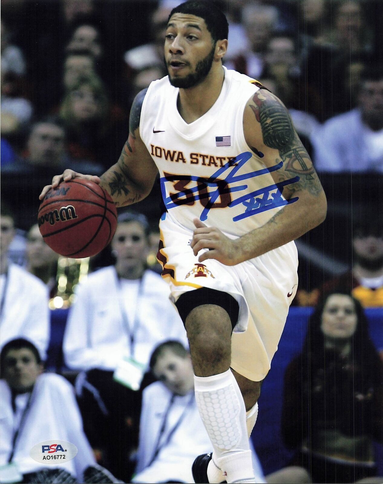 ROYCE WHITE signed 8x10  photo PSA/DNA Iowa State Cyclones Autographed