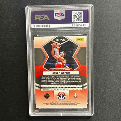 2021 Panini-Mosiac #276 COREY KISPERT Signed Card AUTO 10 PSA Slabbed Wizards