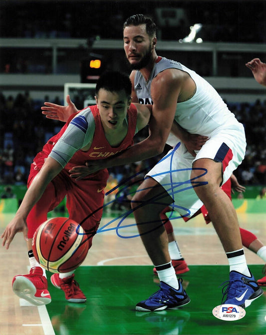 JOFFREY LAUVERGNE signed 8x10 photo PSA/DNA Chicago Bulls Autographed