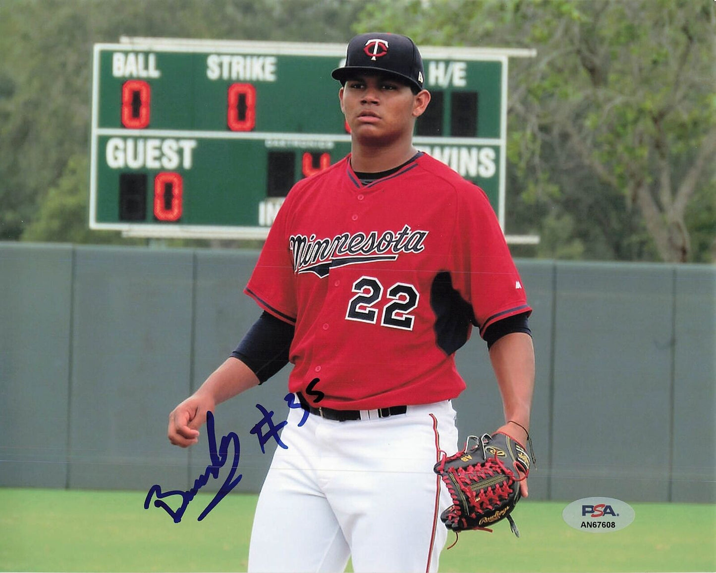 Brusdar Graterol signed 8x10 photo PSA/DNA Minnesota Twins Autographed