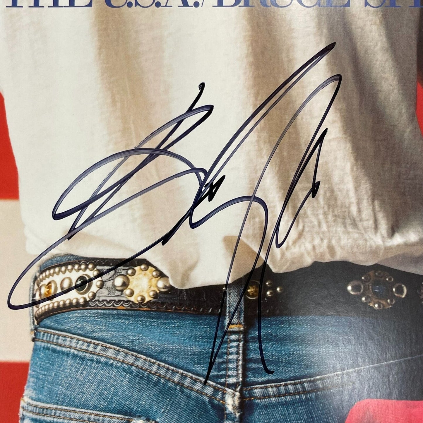 Bruce Springsteen signed Born in the USA LP Vinyl PSA/DNA Album autographed