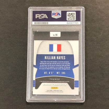 2020-21 Panini Prizm Global Prospects #96 Killian Hayes Signed Card AUTO PSA Sla