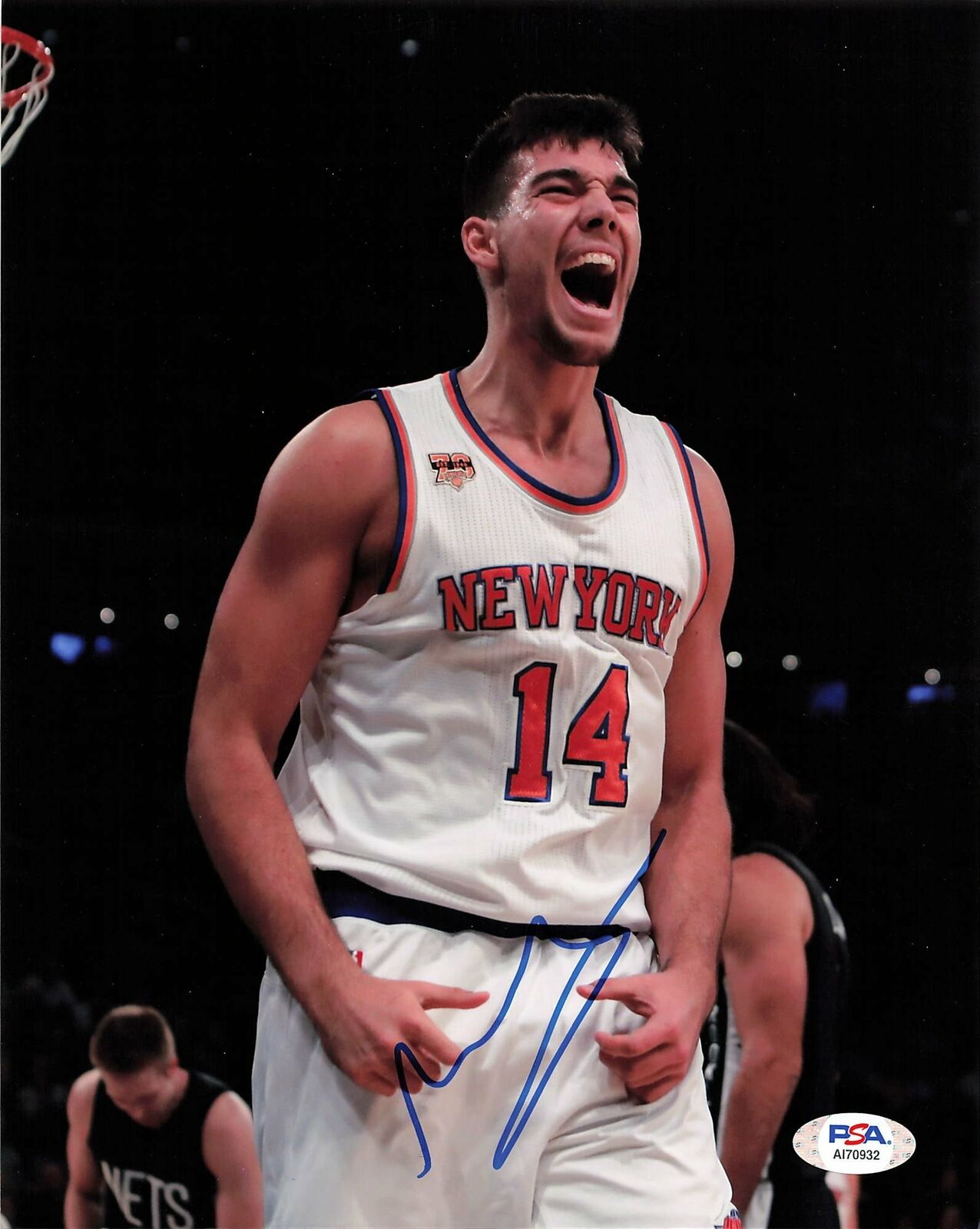 WILLY HERNANGOMEZ signed 8x10 photo PSA/DNA New York Knicks Autographed Jazz