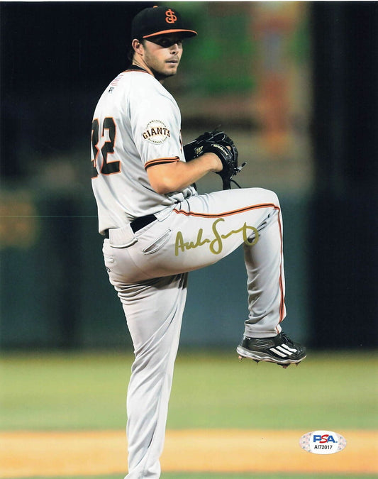 ANDREW SUAREZ signed 8x10 photo PSA/DNA San Francisco Giants Autographed