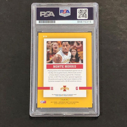 2017-18 Contenders Draft Picks School Colors #30 Monte Morris Signed Card AUTO 1