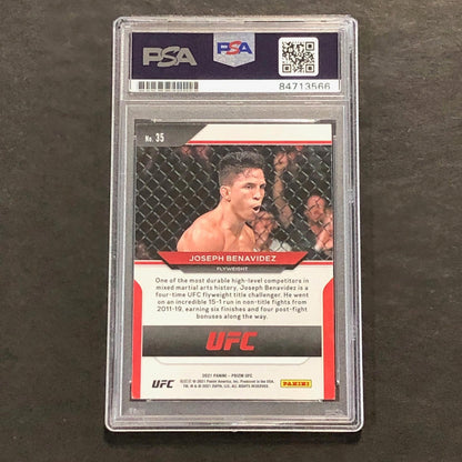 2021 Panini Prizm #35 Joseph Benavidez Signed Card PSA Slabbed