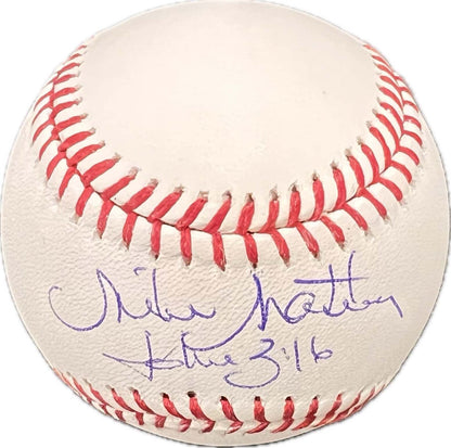 Mike Matheny signed baseball PSA/DNA Royals autographed