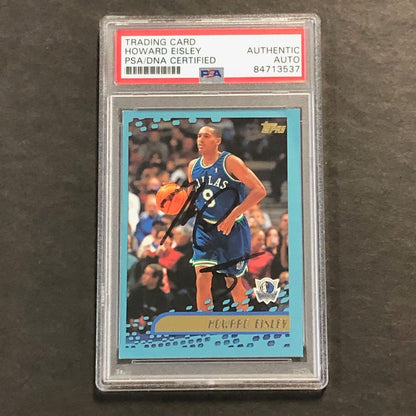 2000-01 Topps #26 Howard Eisley Signed Card PSA Slabbed Mavericks