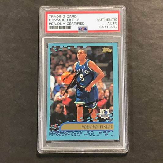 2000-01 Topps #26 Howard Eisley Signed Card PSA Slabbed Mavericks