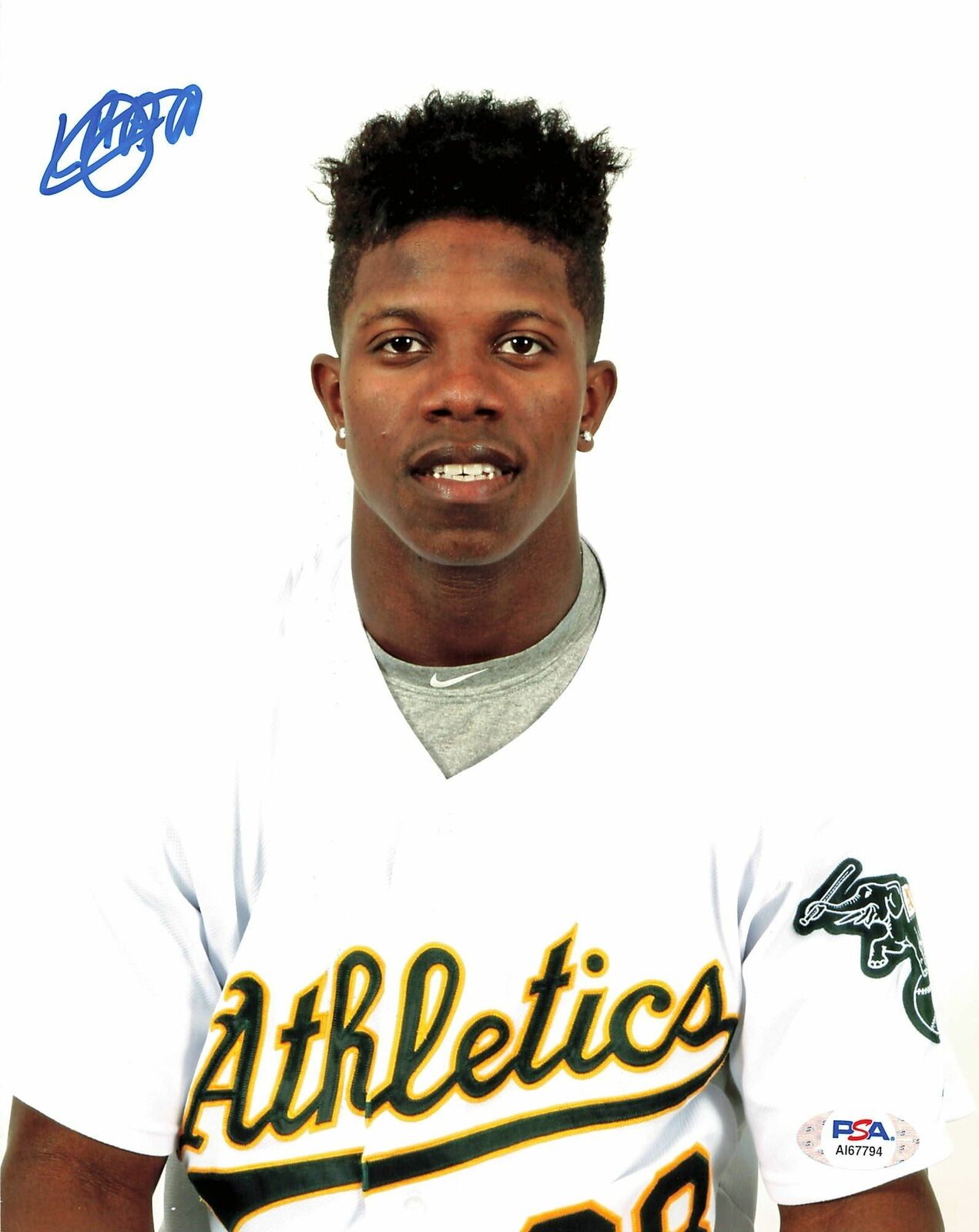 Lazaro Armenteros signed 8x10 photo PSA/DNA Oakland Athletics Autographed