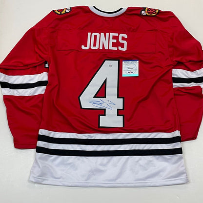 Seth Jones Signed Jersey PSA/DNA Chicago Blackhawks Autographed