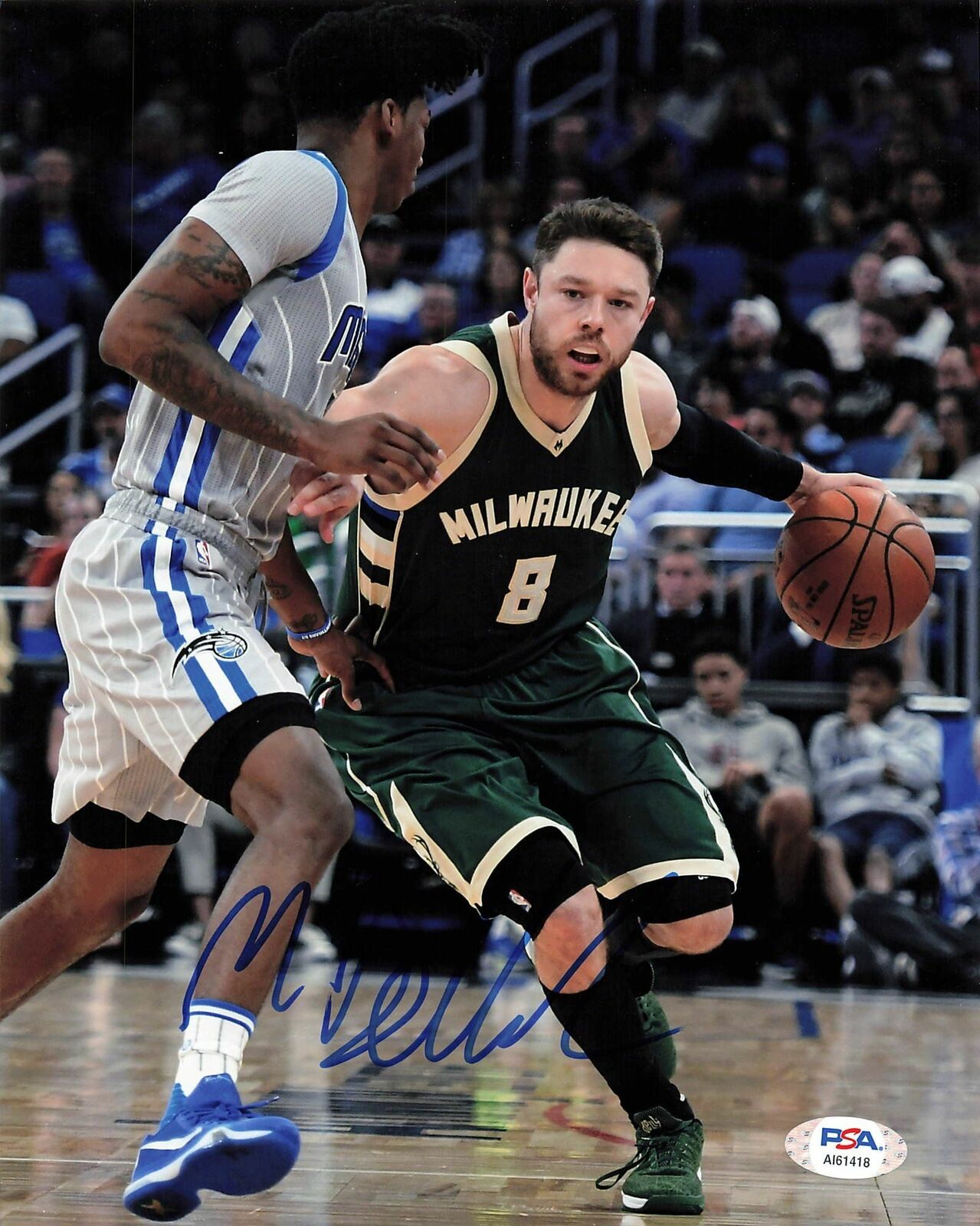 Mathew Dellavedova signed 8x10 photo PSA/DNA Milwaukee Bucks Autographed