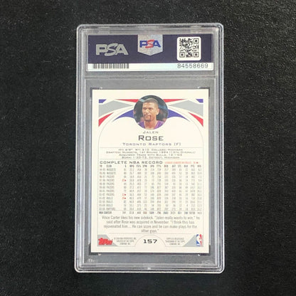 2004-05 Topps #157 Jalen Rose Signed Card AUTO PSA Slabbed Raptors