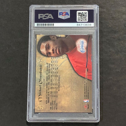 2000-01 Fleer Showcasing #29 Michael Olowokandi Signed Card AUTO PSA Slabbed Cli