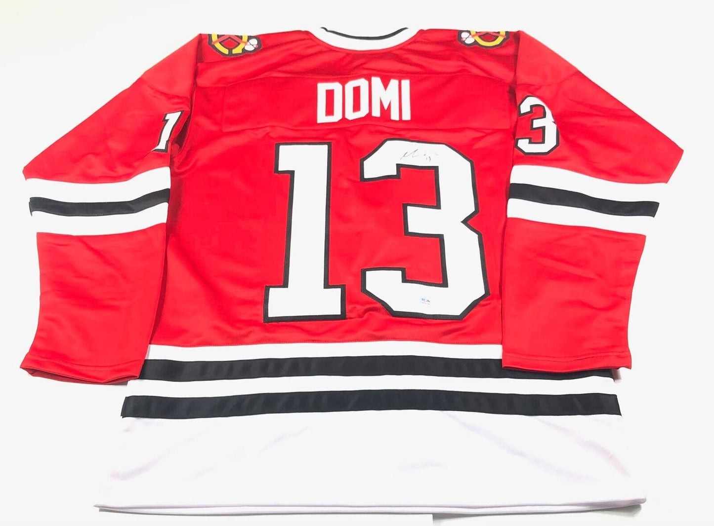 Max Domi signed Jersey PSA/DNA Chicago Blackhawks Autographed