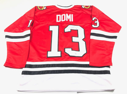 Max Domi signed Jersey PSA/DNA Chicago Blackhawks Autographed