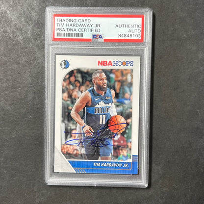 2019-20 Panini NBA Hoops #41 Tim Hardaway Jr. Signed Card AUTO PSA Slabbed Maver