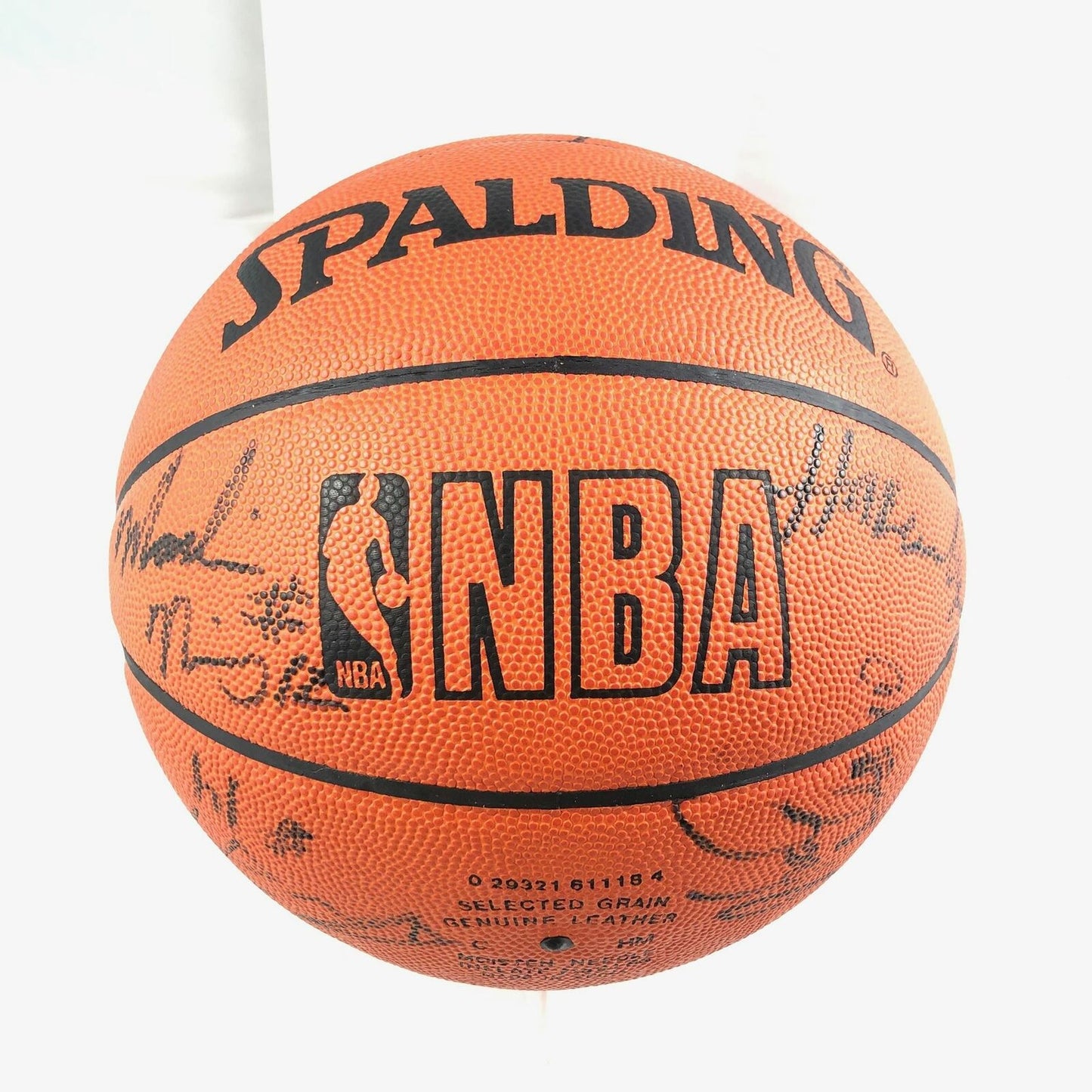 2000-2001 Houston Rockets Team Signed Basketball PSA/DNA Olajuwon