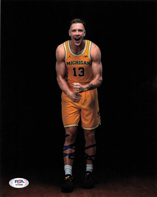 Ignas Brazdeikis signed 8x10 photo PSA/DNA Michigan Wolverines Autographed