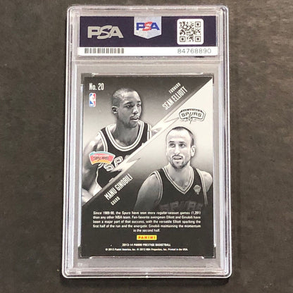 2013-14 Panini Prestige Connections #20 Sean Elliott Signed Card AUTO 10 PSA Sla