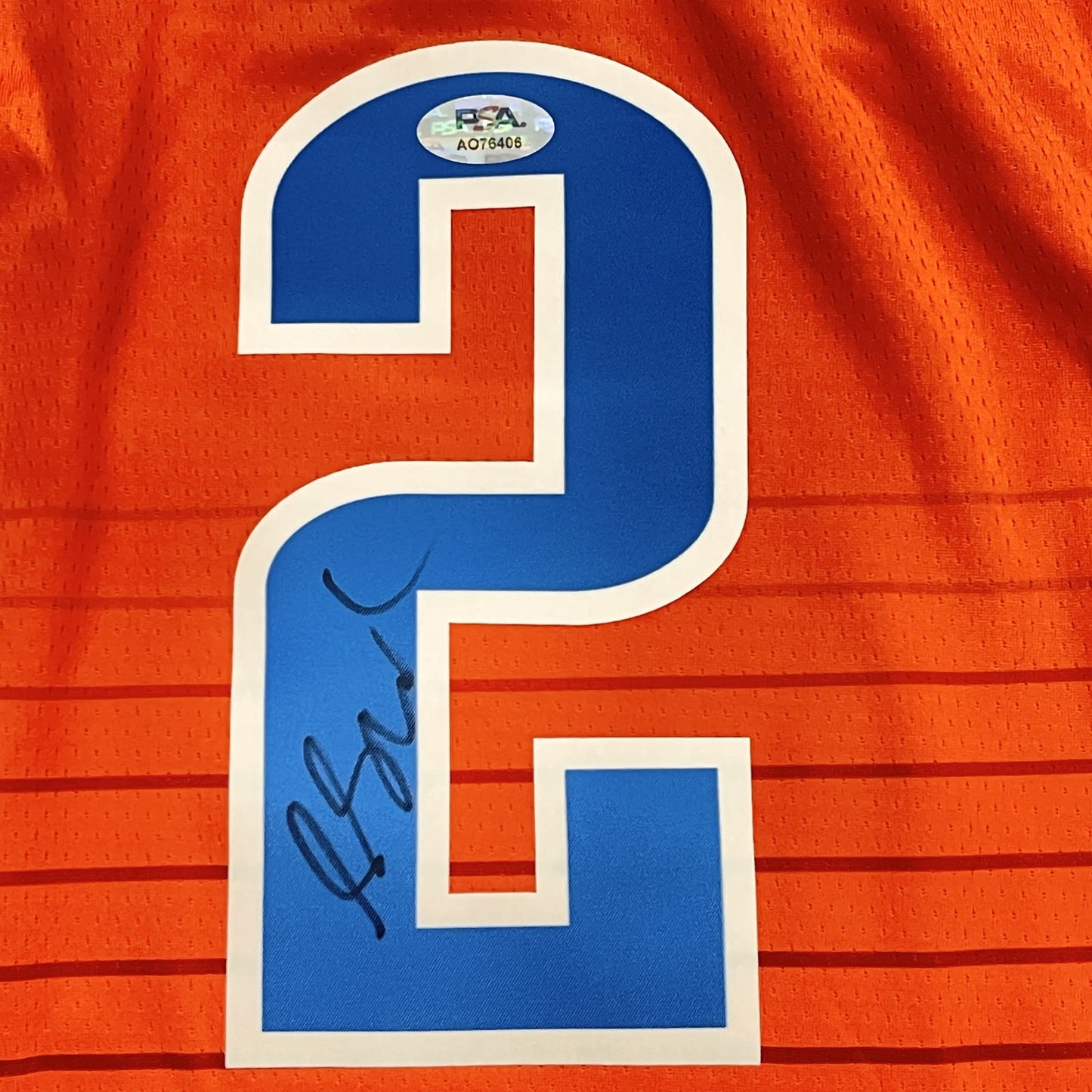 Shai Gilgeous-Alexander Signed Jersey PSA Oklahoma City Thunder Autographed