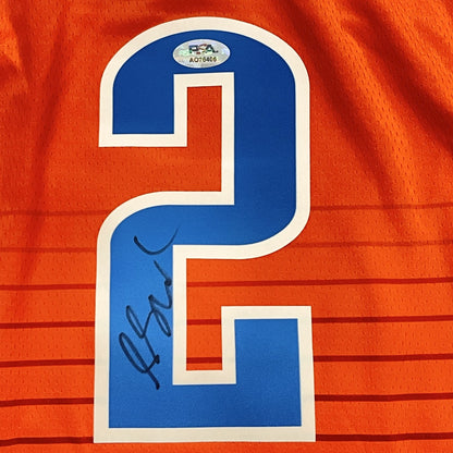 Shai Gilgeous-Alexander Signed Jersey PSA Oklahoma City Thunder Autographed