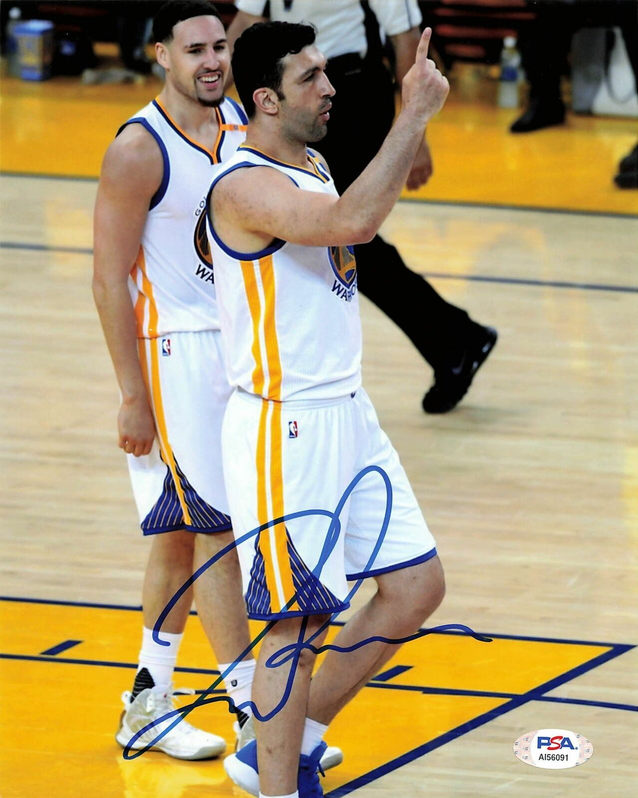 Zaza Pachulia signed 8x10 photo PSA/DNA Golden State Warriors Autographed