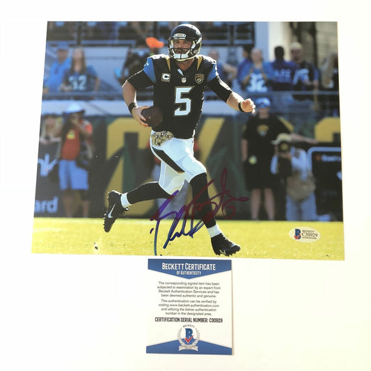 Blake Bortles signed 8x10 photo BAS Beckett Jacksonville Jaguars Autographed