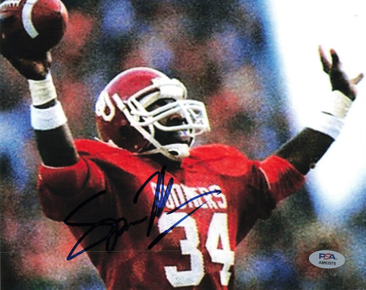 Spencer Tillman Signed 8x10 Photo PSA/DNA Oklahoma Sooners Autographed