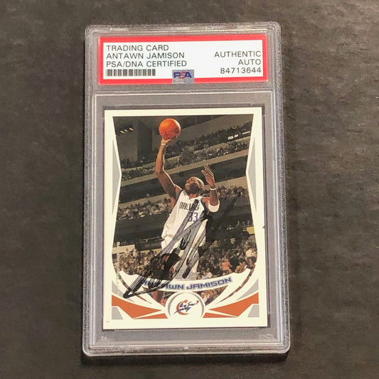 2004-05 Topps #121 Antawn Jamison Signed Card PSA Slabbed Wizards