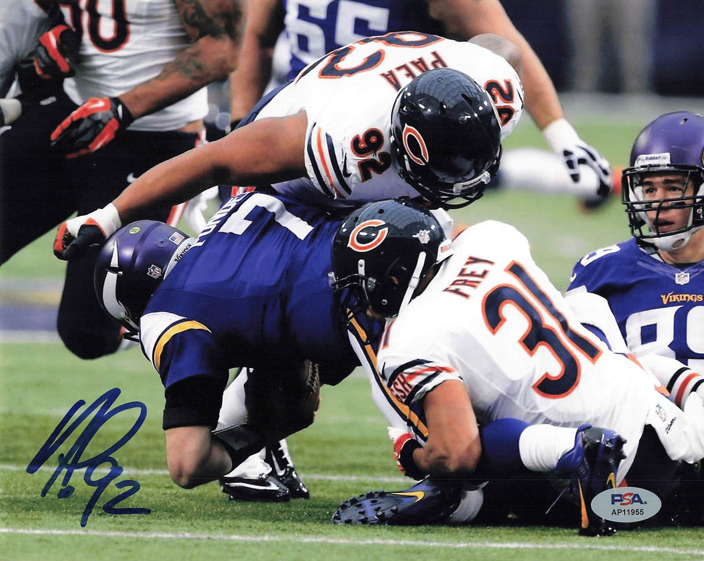 Stephen Paea Chicago Bears Signed 8x10 Photo