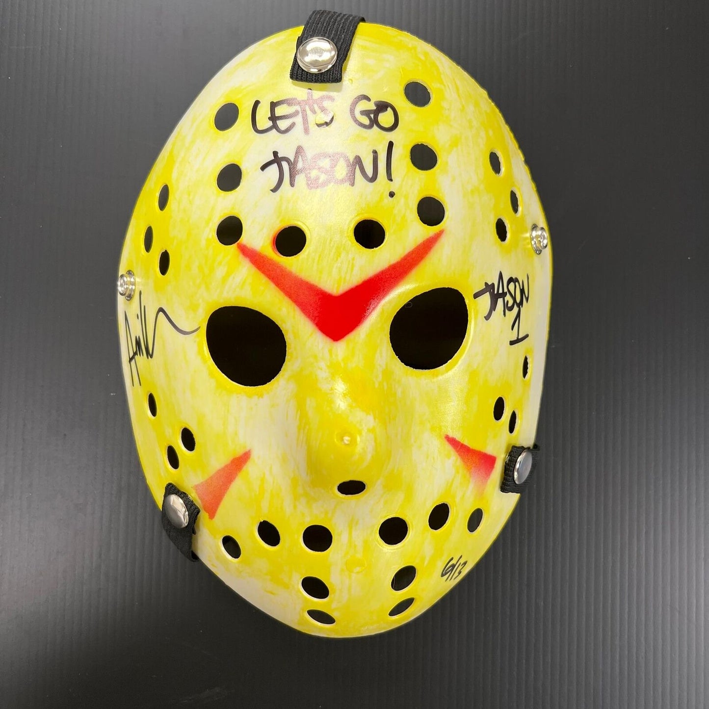 Ari Lehman Signed Mask LE/13 "Let's Go Jason" Tristar Friday the 13th Autographe