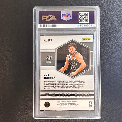 2020-21 Panini Mosaic #183 Joe Harris Signed Card AUTO PSA Slabbed Nets