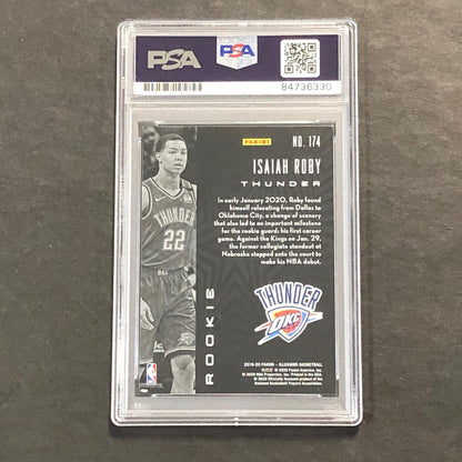 2019-20 Panini Illusions #174 Isaiah Roby Signed Card PSA Slabbed Thunder