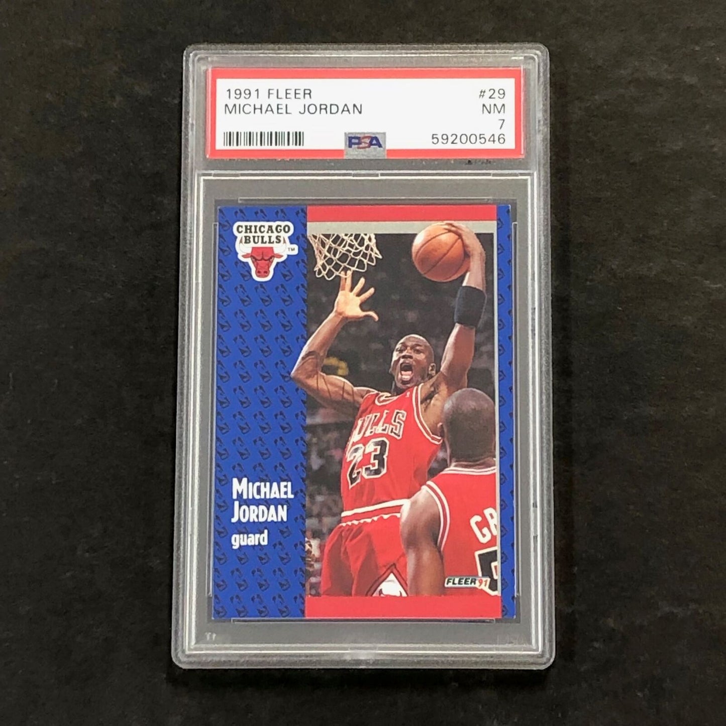 1991 Fleer #29 Michael Jordan PSA 7 NM Bulls