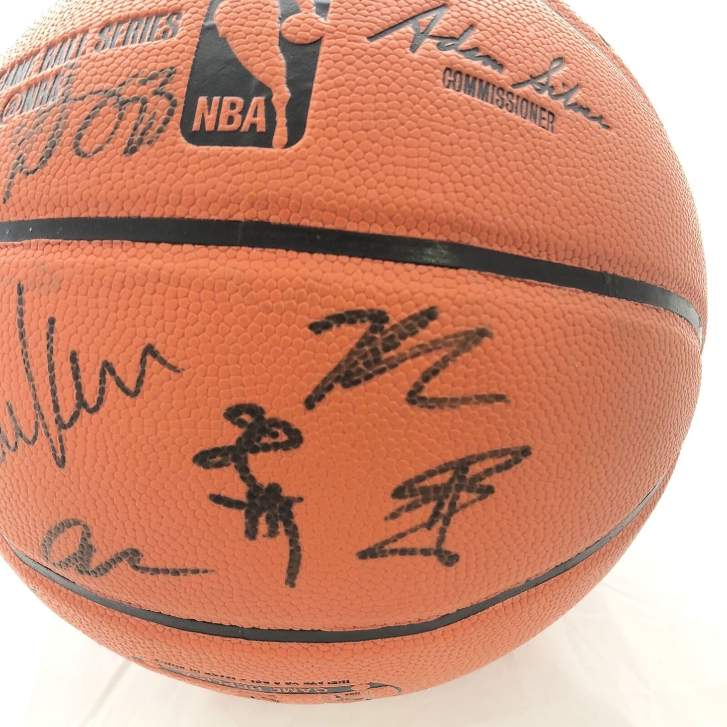 2015-16 Warriors Team Signed Basketball PSA/DNA Autographed Ball 2016