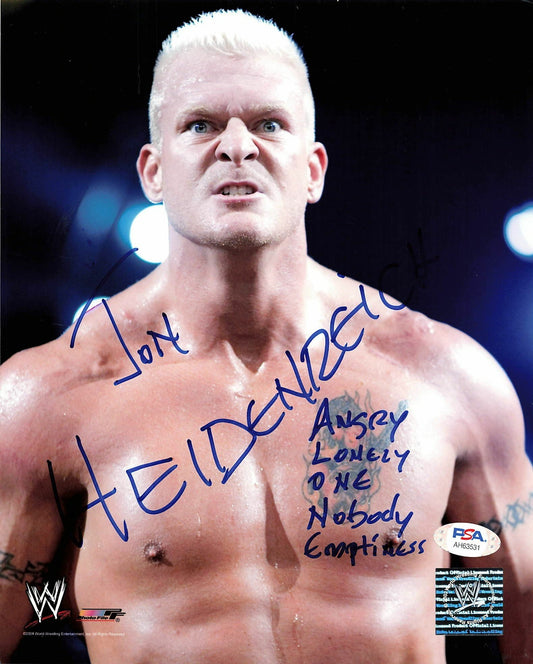 John Heidemreich signed 8x10 photo PSA/DNA COA WWE Autographed Wrestling