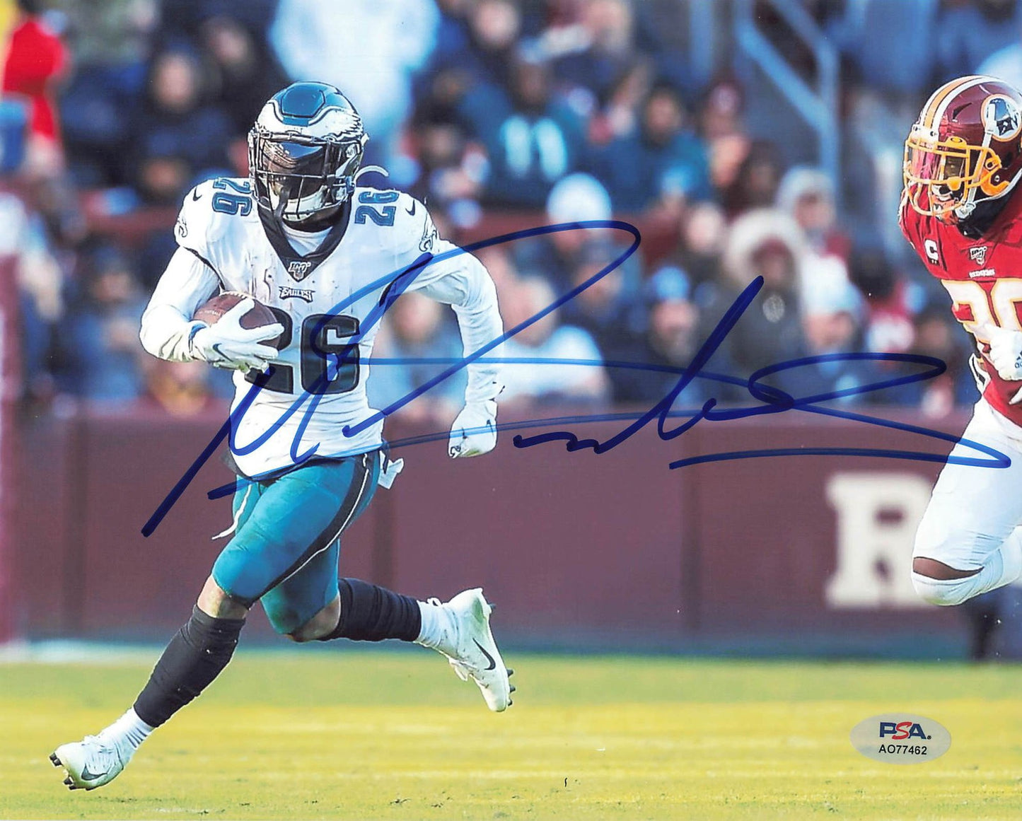 Miles Sanders Signed 8x10 Photo PSA Philadelphia Eagles