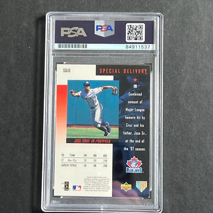 1997 Upper Deck Stardust #SQ10 Jose Cruz Jr. PSA/DNA Slabbed Autographed AUTO 10