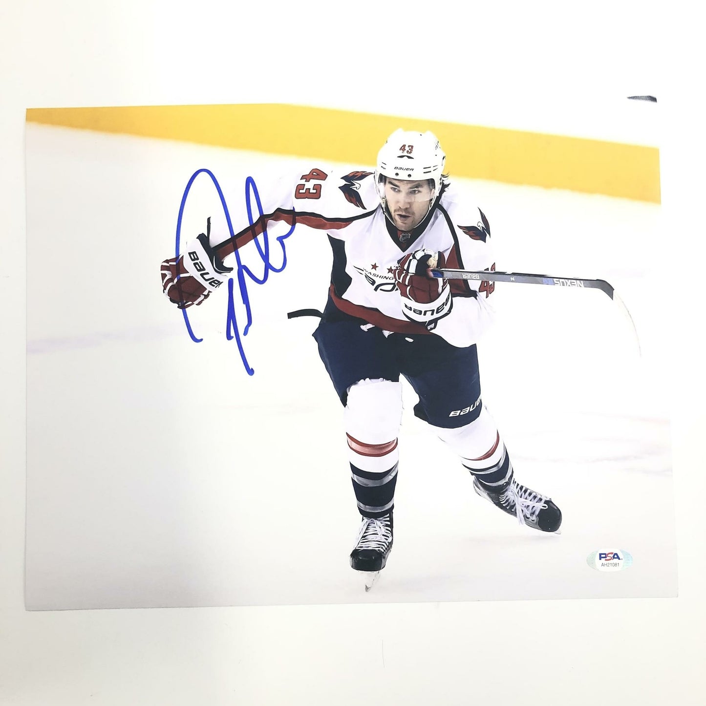 Tom Wilson signed 11x14 photo PSA/DNA Washington Capitals Autographed