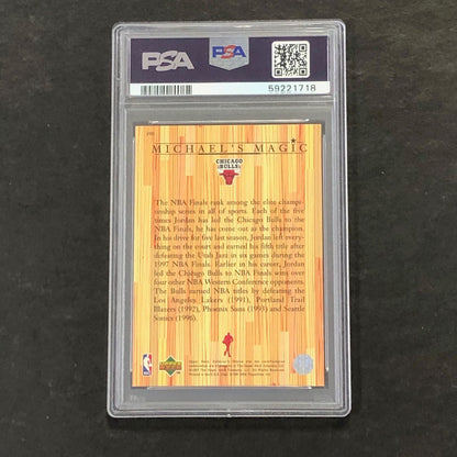 1997 Coll Choice #390 Michael Jordan PSA 7 NM Bulls
