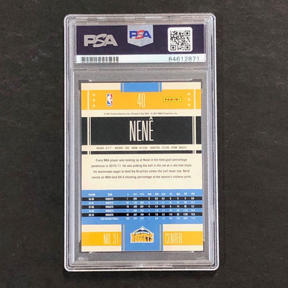 2010-11 Classics Basketball #40 Nene Hilario Signed AUTO PSA Slabbed Nuggets