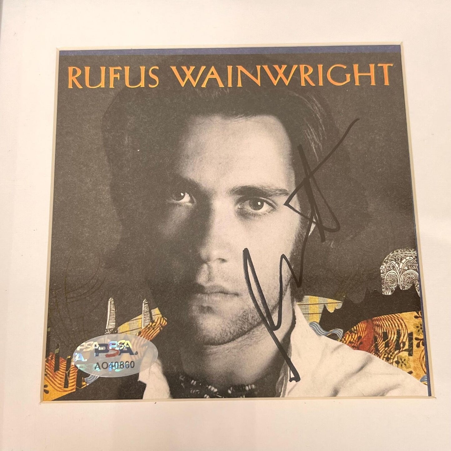 Rufus Wainwright Signed Album CD Cover Framed PSA/DNA Autographed Musician