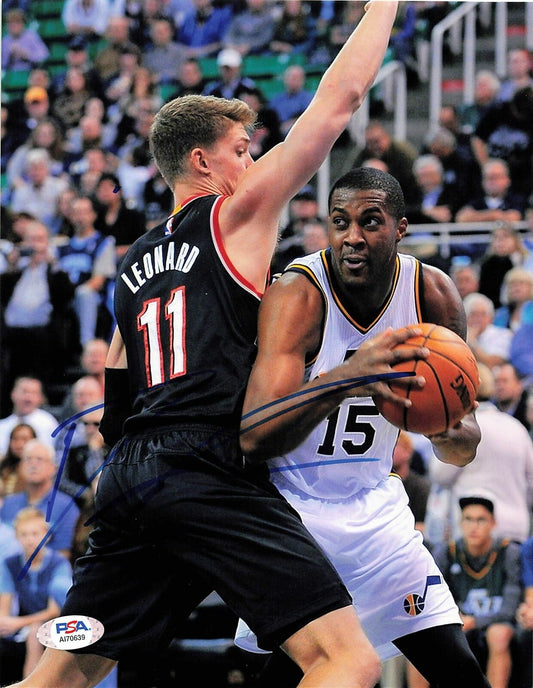 Derrick Favors signed 8x10 photo PSA/DNA Utah Jazz Autographed