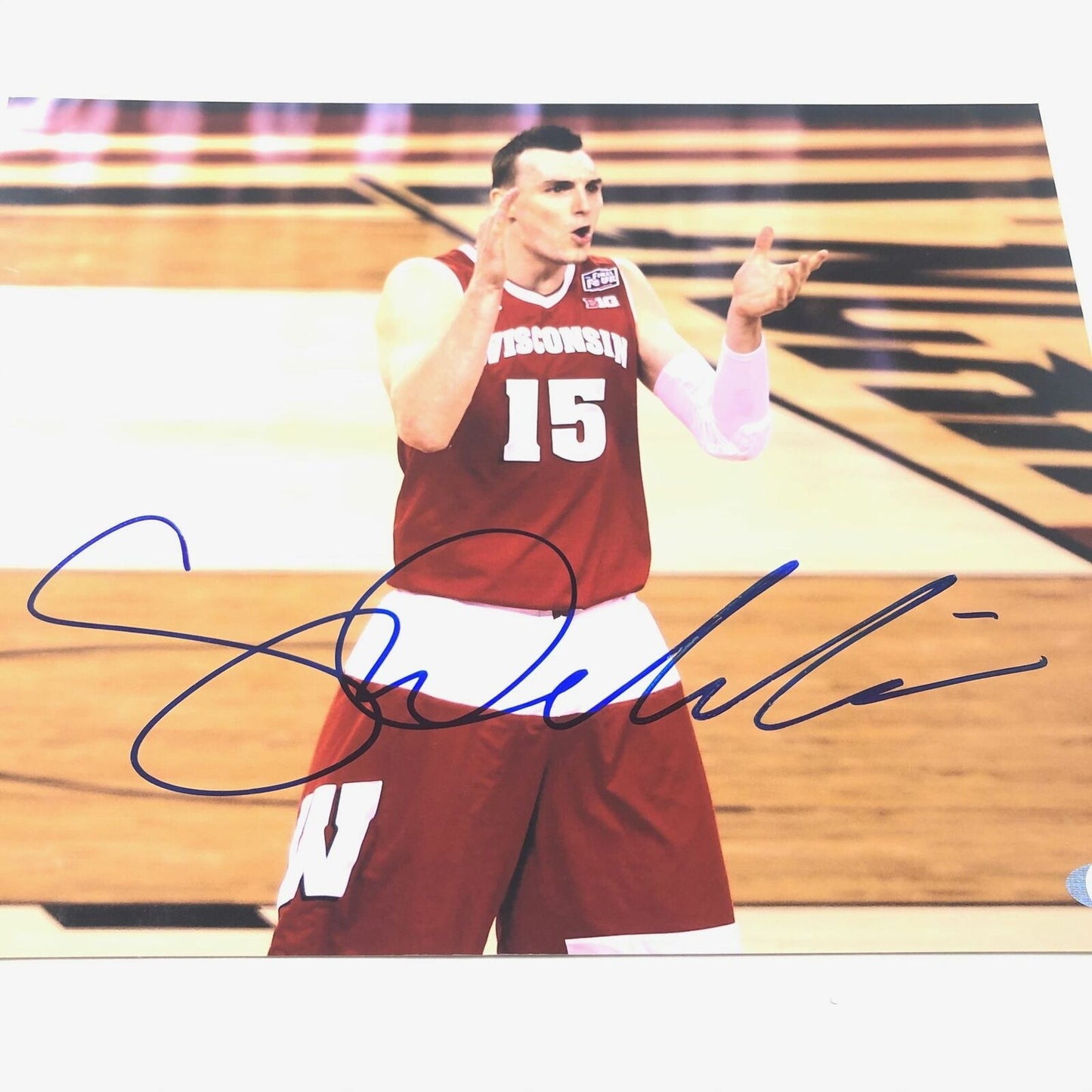 Sam Dekker signed 11x14 photo PSA/DNA Wisconsin Badgers Autographed