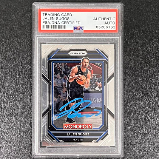 2022-23 Panini Prizm Monopoly #65 Jalen Suggs Signed Card AUTO PSA Slabbed Magic