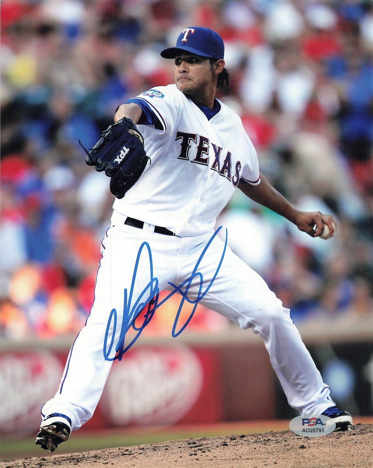 Martin Perez signed 8x10 photo PSA/DNA Texas Rangers Autographed