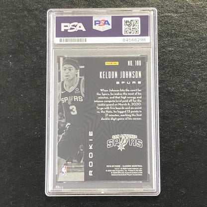 2019 Panini Illusions #180 Keldon Johnson Signed Card Auto 10 PSA Slabbed RC Spu